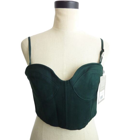 NWT Everlane Structured Bustier in Green 2 - Picture 1 of 6